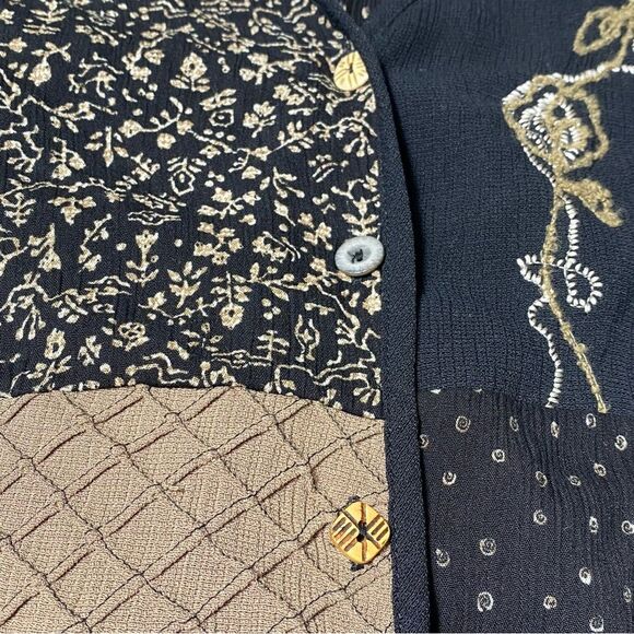 NWT Vintage Dead Stock Koret Embroidered Boho Button Front Blouse Women's Size S - Picture 14 of 16